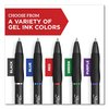 Sharpie S-Gel High-Performance Gel Pen, Retractable, Fine 0.5 mm, Blue Ink, Black Barrel, PK12 PK 2096146